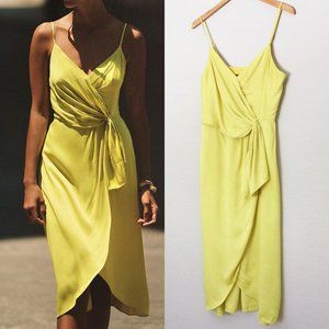 Anthropologie Yellow Midi Dress